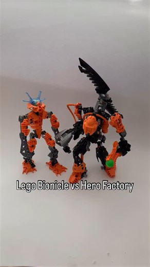 Bionicle Collection on Instagram: "Lego Bionicle vs Hero Factory For more bionicle content follow my profile @lego_bionicle_collection #bionicle#bioniclecollection#lego#legocollection#legofan#pohatu#memories#toys#toycollection#nostalgia#doyouremember#remember#legomodel#oldgoodtimes#childhood#kids#kidmemories"