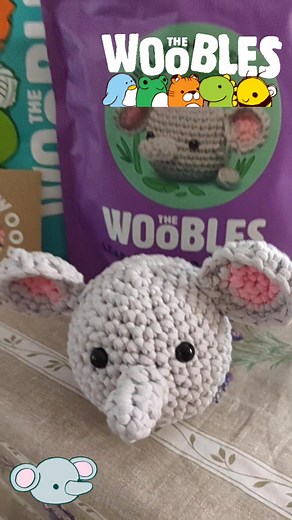 I officially crocheted the adorable bubbles the elephant for my mom for mother's Day!🐘🌷#crochet #woobles #bubblestheelephant #elephant #gift #mothersdaygift