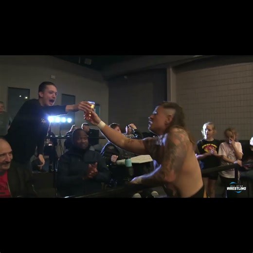 All-Star Moments - Watch Out! Blakestone & Keegan Fight Into CROWD! #allstarwrestling #shorts