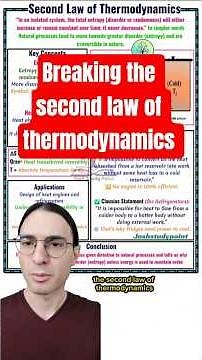 Breaking the second law of thermodynamics