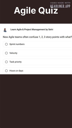 New Agile teams often confuse 1, 2, 3 story points with what? | Agile Estimation | Scrum | Sprint
