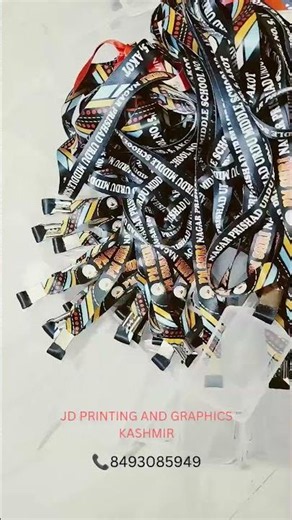jd printing and graphics Kashmir printing lanyard for school id cards video #lanyards #love #craft