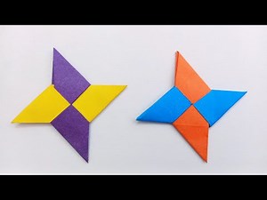🥷How to Make a Paper Shuriken | Easy Origami Ninja Star Tutorial