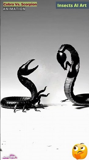 Scorpion and Cobra Fight Animation | Insects AI Art | 07