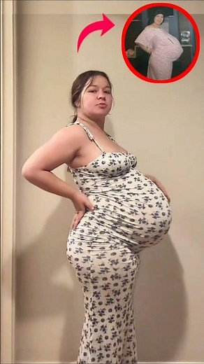 41 Weeks Pregnant… Her First Baby & People Can’t Stop Loving Her Big Belly! 😍👶