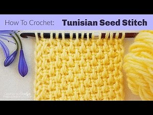 How To Crochet Tunisian Seed Stitch