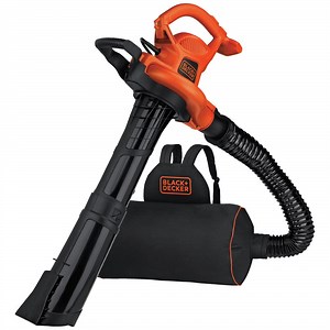BLACK DECKER VACPACK 120V/240V 12 Amp Corded 3-in-1 Leaf Blower/Vacuum/Mulcher, (BEBL7000)