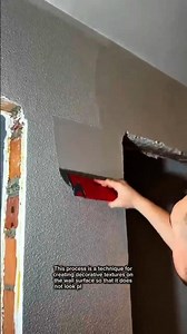 Professional Wall Texture Finishing Using Decorative Texture Trowel Satisfying Wall Finishing Proces
