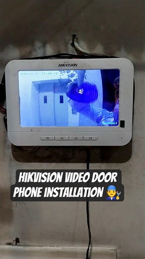 hikvision video door phone installation #videodoorphone #hikvision #doorbell #doorlock #doorphone