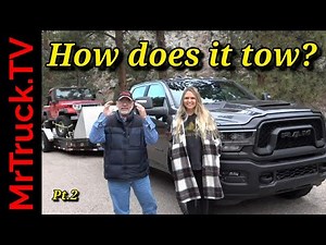 2023 Ram Rebel 2500 diesel, trailering machine, HD off-roader. New mirror cam shows trailer sides.