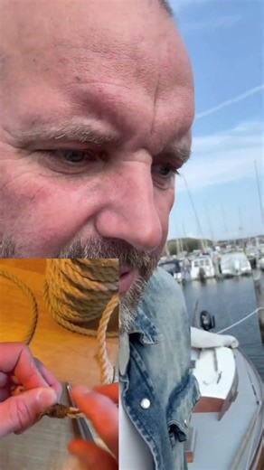 Installing a hemp rope fender