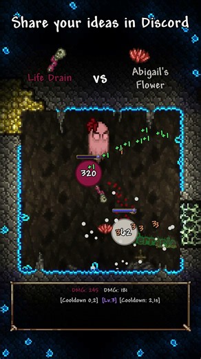Life Drain VS Abigail's Flower #terraria #simulation #satisfying #shorts #terrariasimulation