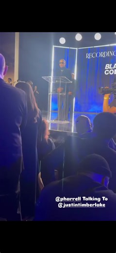 Pharrell Celebrates JT at Dr. Dre Global Impact Award