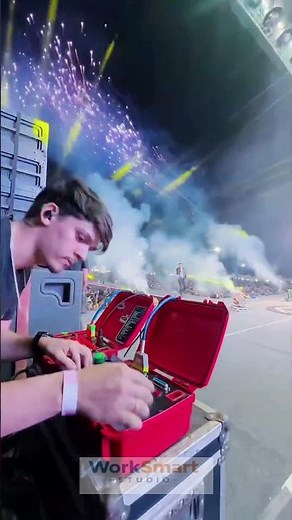 Fireworks Show Control by Pyrotechnic Operator: Ignition Timing and Stage Effects Process