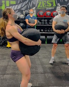284K views · 1K reactions | How long can you hold a sandbag? (Male = 200lb sandbag / Female = 150lb sandbag) #repost Tia-Clair Toomey - Athlete I roped in my friends from CrossFit Zest & my bobsled pilot. We crushed it!  The competition has begun! Registration and scores are due on Monday, February 15 at 8:00pm EST. For more information head to: https://www.roguefitness.com/challenges | Rogue Fitness | Facebook