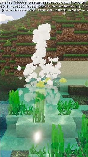 How to make geysers in Minecraft #minecraft #update #gaming #shorts
