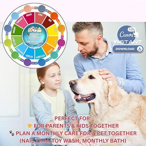 Editable Pet Care Planner: Monthly Checklist (digital Download) - Etsy