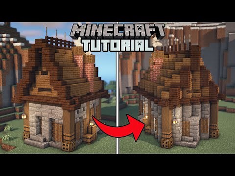 Minecraft - Diagonal House Tutorial (How to Build)