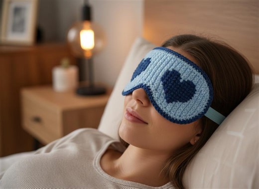 Crochet Sleep Mask Pattern PDF | Heart Eye Mask Crochet | Handmade Sleep Mask | Gift Crochet Pattern | Instant Download - Etsy Canada