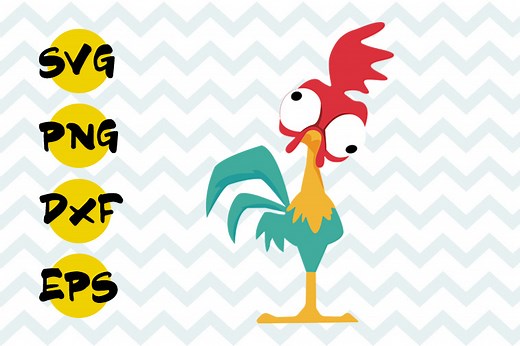 Hei hei svg free, cock svg, moana svg free, instant download, hei hei cut file, free svg cutting files, silhouette, vector, png, eps, dxf 0078