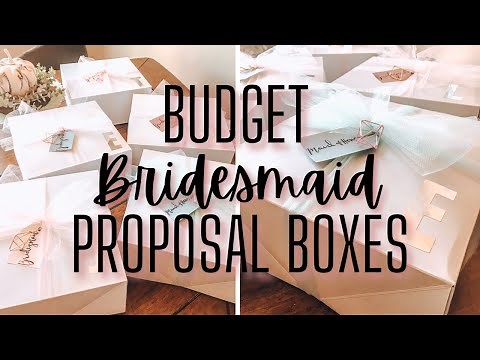 BUDGET DIY Bridesmaid Proposal Boxes | Dollar Tree Bridesmaids Gifts
