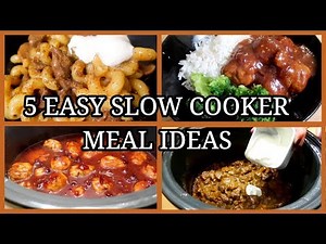 5 SIMPLE SLOW COOKER MEALS ~EASY FAMILY MEAL IDEAS