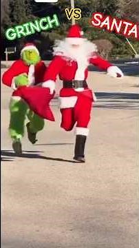 “The Day Santa & Grinch Took Over the Streets 🎅💚”