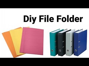 Easy File Making at Home/ File folder Making With Paper/ How to make files