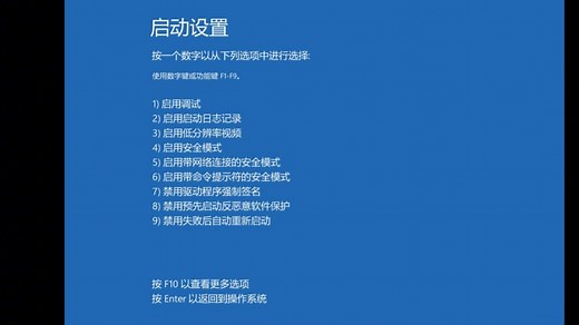 禁用驱动程序强制签名