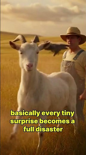 Goat Literally FAINTS When It Gets Scared 😭🐐