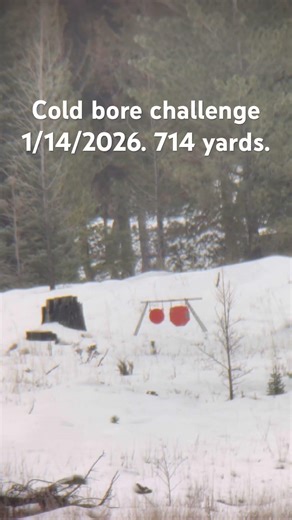 Cold bore challenge 1/14/2026. 714 yards. No audible impact. #tikka #223 #rokslide
