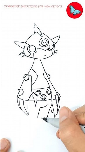 How To Draw Ditto From Ben 10 short