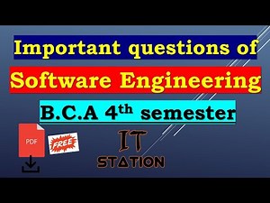 software engineering important questions for exam || BCA 4th sem 2023