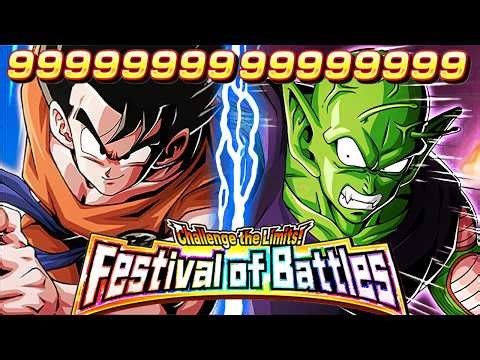 EZA PHY LR GOKU & PICCOLO DESTROYS FESTIVAL OF BATTLES! Dragon Ball Z Dokkan Battle