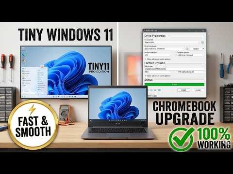 How to Install Tiny Windows 11 on Acer Chromebook 714 | Step-by-Step