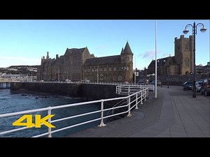 Aberystwyth Walk: Town Centre & Beach【4K】