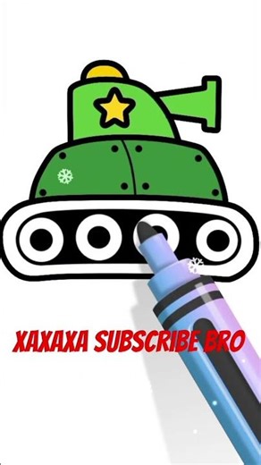 Watch This Tank Come Alive in Color! 🎨🔥 | Satisfying Coloring Shorts