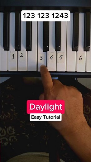 Daylight - David Kushner (Easy Piano Tutorial) #pianotutorial #easypiano #pianolesson #pianocover