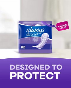 Always Discreet Pads have a unique core that converts liquid to gel for up to zero leaks and zero odor. Try Always Discreet. | Always Discreet