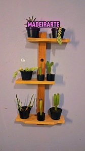🤯incrível Prateleira de encaixe e fácil de fazer pra colocar plantas #vídeosatisfatorio #facavocemesmo #incrivel | Ricko Madeirarte