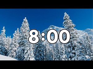 8 Minute Winter Countdown Timer With Relaxing Music ❄️🎶