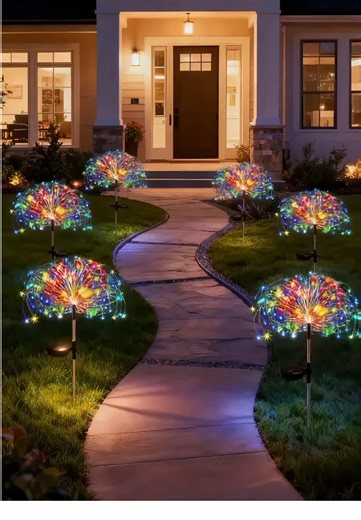 Solar Firework Lights #solarlight #solarlights #fireworklights #lights