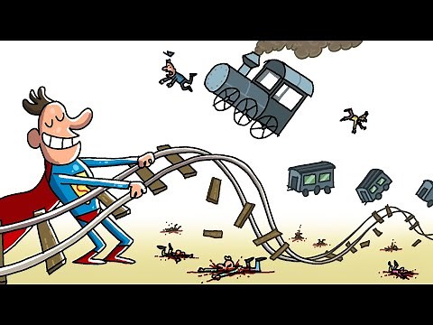 Superman Stops A Train | Cartoon Box 373 | by Frame Order | Hilarious Cartoons