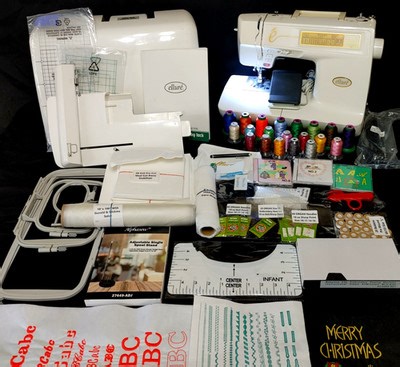 VIDEO Baby Lock ESL Ellure 5X7" Embroidery Combo Computer Sewing Machine BUNDLE | eBay