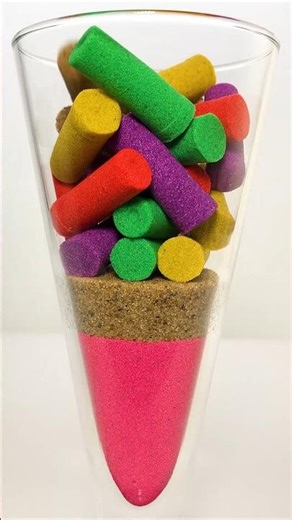 Very Satisfying and Relaxing, Kinetic Sand ASMR, Drop and squish