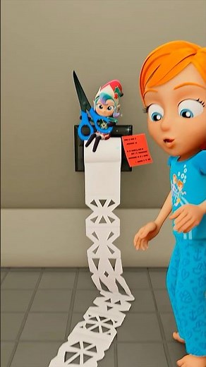 A Toilet Paper Surprise!! Adley finds Snowy the Elf's creative snowflake craft for Day 6