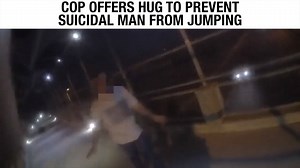 Cop Offers Hug To Prevent Suicidal Man From Jumping // JUST GOOD NEWS // | Free Hugs Project