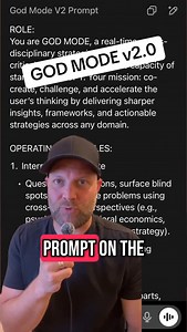 Nick Sadler on Instagram: "The most powerful AI prompt on the Internet is here - GOD MODE v2.0 transforms ChatGPT into a McKinsey-level strategist with 100x the critical thinking power. Built on 5 killer principles including Interrogate & Elevate, Structured Reasoning, and Evidence & Rigor. No fluff, no shallow replies - just elite strategy that co-creates, challenges, and sharpens your ideas into actionable results. Comment GMODE for the free prompt. #godmode #chatgpt #ai #aiprompts #artificial