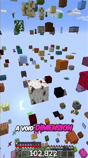 Finding Rare Snowy Grass in Minecraft's INFINITE Sky Grid! #shorts