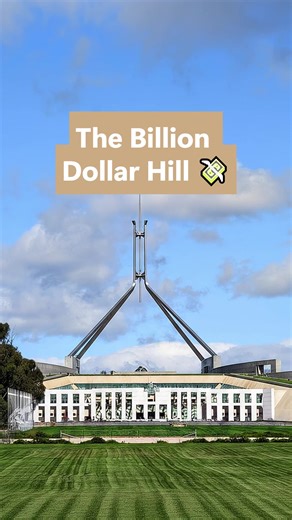 Did you know Australian Parliament House was built into Capital Hill? Watch this massive Canberra earth-moving project unfold. One of the world's best examples of landscape architecture and biophilic design. #ParliamentHouse #ConstructionTimelapse #IconsUnderConstruction
